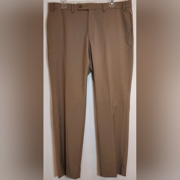 Lauren Ralph Lauren High Performance Beige Wool/Polyester 36x30 Flat Front Pants - Picture 1 of 3